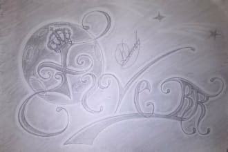unique tattoo sketches and name art
