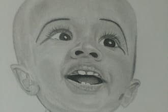 create graphite pencil drawings from photo reference