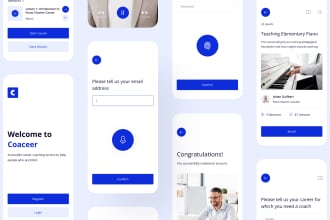 design modern and clean UI for your mobile app