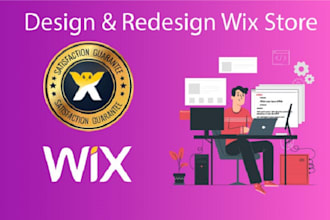 design and redesign responsive wix website and wix store