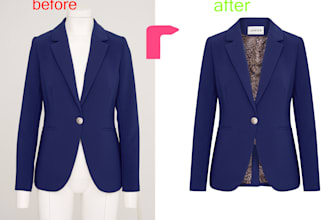 do ghost mannequin, neck joint and background removal
