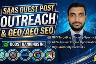 build saas backlinks and brand mentions for GEO aeo SEO