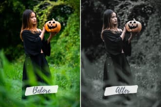 do 5 halloween photo editing using lightroom