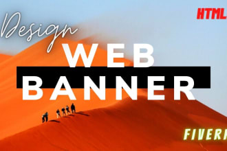 do HTML5 web banner, thumbnails, cover pics