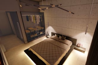 3d modelling and rendering interior design