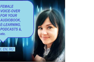 do female ukrainian, english and russian voice over