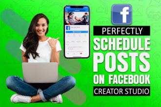 schedule your facebook posts using creator studio