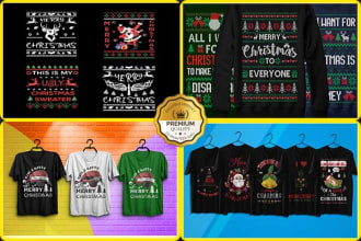 do trendy christmas bulk t shirt for your pod business