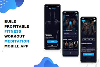 build profitable fitness workout, exercise meditation app