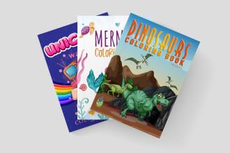 design coloring book for children amazon KDP kindle