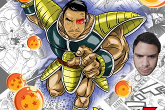 turn you into  a comic or anime character