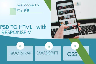 convert PSD to html5 with responsive design