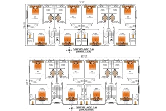 do autocad 2d furniture plumbing and electrical plan