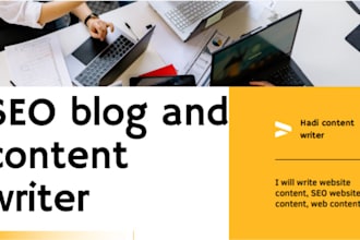 write SEO blog, website and unique content writing