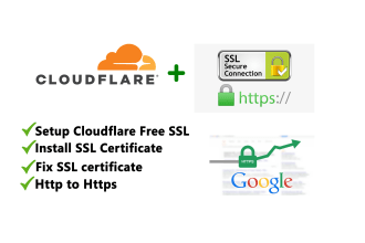setup cloudflare free SSL install SSL certificate fix SSL wordpress error