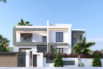 do architecture realistic rendering 3ds max archicad sketchup