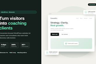 build a high converting wordpress website for coaches