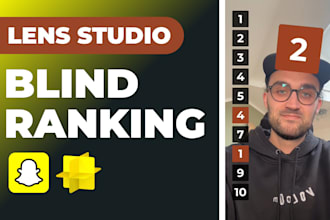 creat a blind ranking filter for snapchat with lens studio