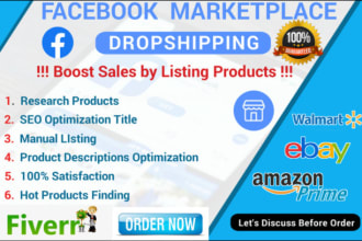 do facebook marketplace dropshipping with product listing