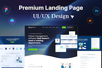 do figma landing page design and website development