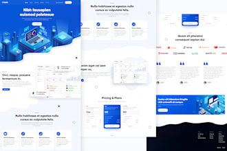do stunning landing page design and website development