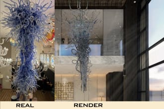 do 3d furniture modeling and rendering