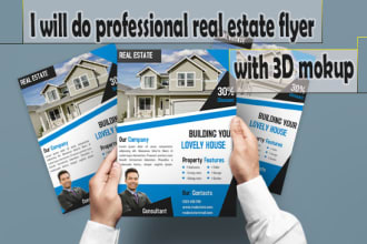 a professional real estate business flyer design