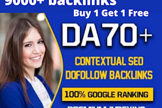 create   seo dofollow contexual high quality authority backlinks