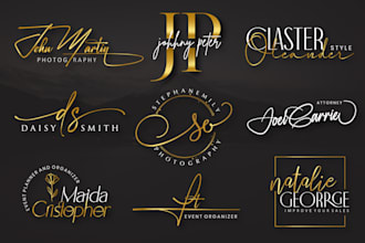 do luxury signature logo for your business