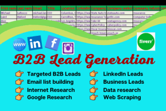 do b2b lead generation and build prospect email list
