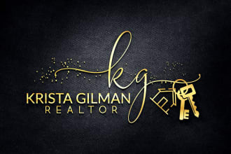 design real estate realtor elegant signature logo for you