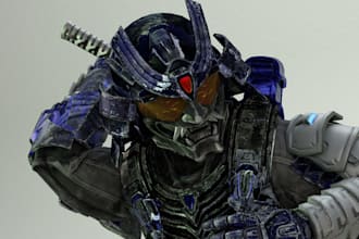 create a custom halo spartan render using blender