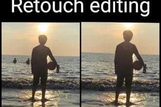 background editing and retouch editing
