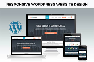 create a wordpress website or wordpress website design