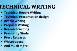 write technical articles on any topic