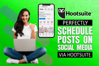 schedule post on social media via hootsuite