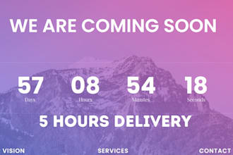 create wordpress coming soon page or under construction page