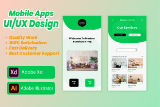 create trendy UI UX designs for your mobile apps in adobe xd
