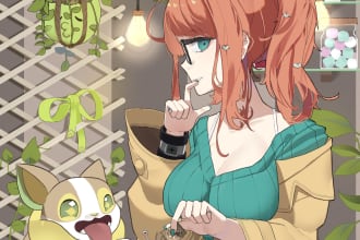 draw characters and your  oc in anime style