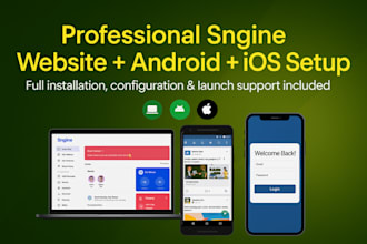 install sngine website, android, and ios apps