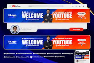 design youtube channel banner art design