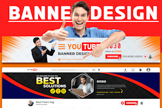 design youtube channel banner art design