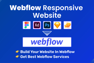 convert figma to webflow, webflow design, webflow responsive website