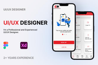 create a mobile app   uiux for android and ios, as well as a prototype