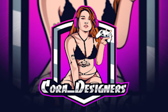 design professional twitch logo, overlays and animation