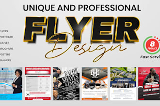 design professional , sale flyer in 8 hours asap