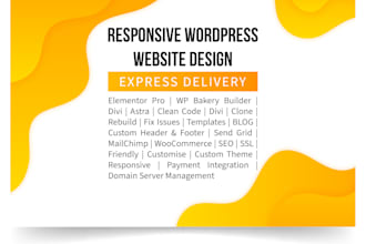 design and develop creative wordpress websites