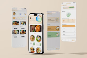 design mordern mobile app UI UX in figma with wireframes and prototype
