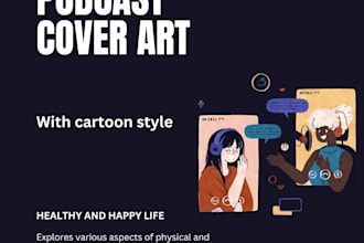 design podcast cover art and logo