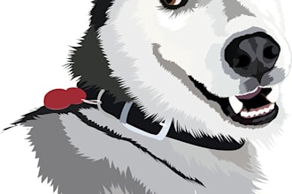 draw your pet in vector art